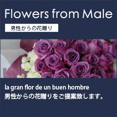男性からの花贈り 大田区 花屋エルシエロ